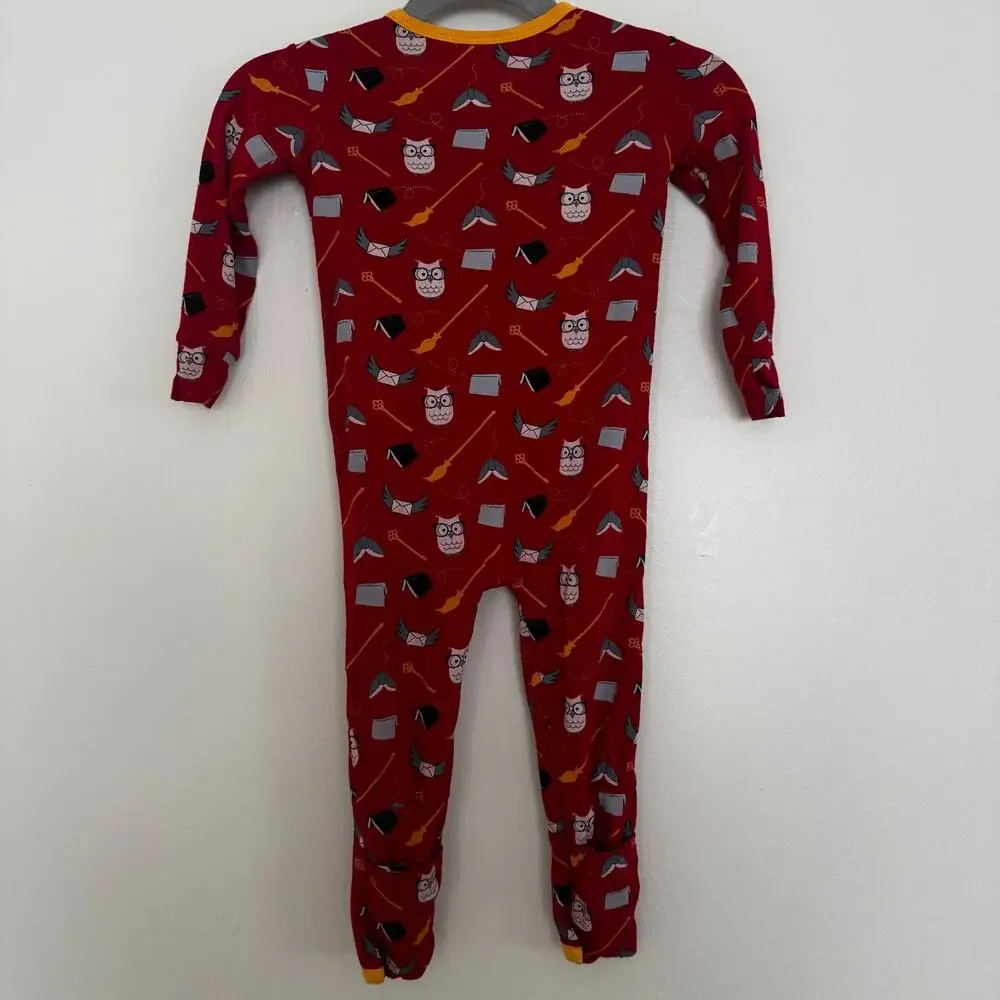 KicKee Pants Print Convertible Sleeper with Zipper in Crimson Magical World